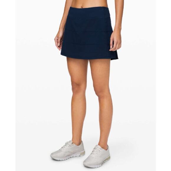 LULULEMON Pace Rival Skirt (Tall) *4-way Stretch 15" True Navy Blue Sz 4 {WW18} - Picture 2 of 6